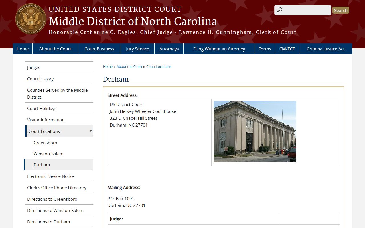 Chatham County Superior Court records Middle District courthouse context
